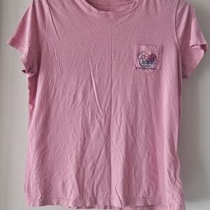 Vineyard Vines Girls Pink Short Sleeve Tee